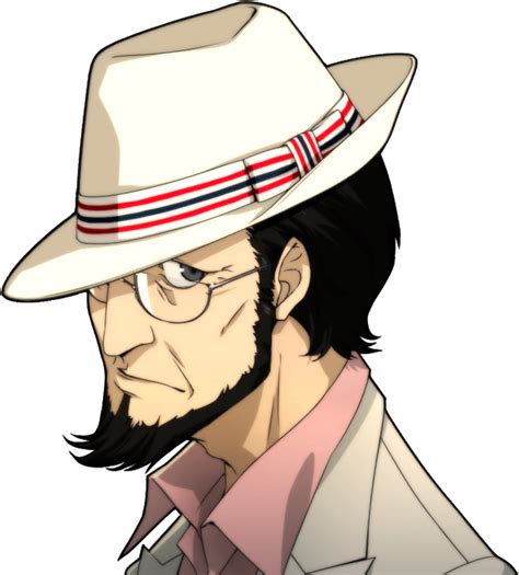 Image - P5 portrait of Sojiro Sakura's casual attire with hat.png | Megami Tensei Wiki | FANDOM ...