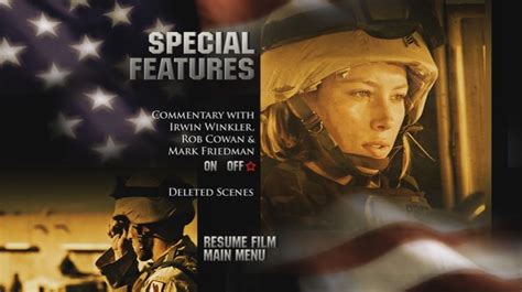 Home of the Brave (2006) – DVD Menus