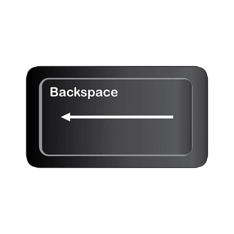 Premium Vector | Backspace button icon