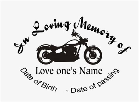 In Loving memory car Decal Bike Custom by InspirationalDecals Loving ...