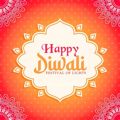 Happy diwali gradient rangoli banner vector image | Happy diwali, Happy diwali wishes images, Diwali