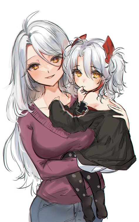 prinz eugen and little prinz eugen (azur lane) drawn by chan'nu | Danbooru