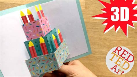 3d Pop Up Birthday Card Diy - Printable Templates Free