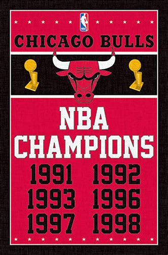 Chicago Bulls "All-Time Greats" (9 Legends, 6 Championships) Premium Poster Print - Photofile ...