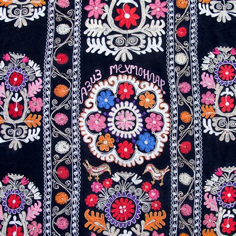 Uzbek Machine Embroidery Suzani From Thashkent / Uzbekistan 820 - Etsy