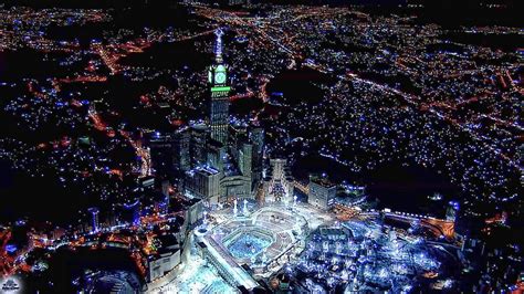 Beautiful Night View Of Mecca Ramzan, HD wallpaper | Peakpx