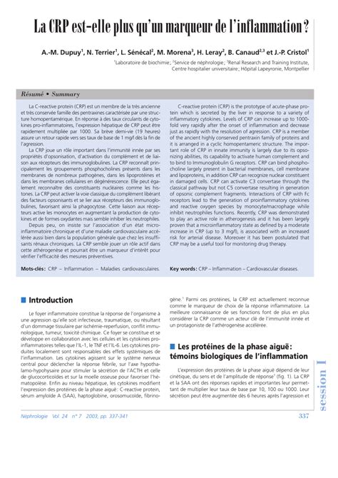 (PDF) Is CRP more than a marker of inflammation?