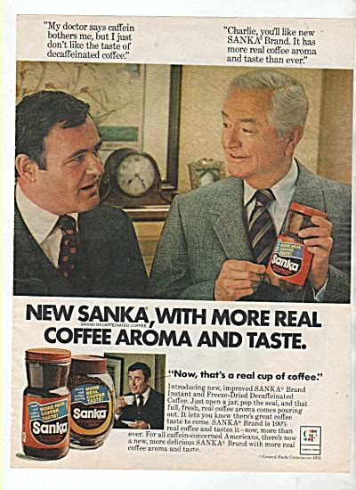 Sanka Coffee ; ROBERT YOUNG ads 1978 (Coffee ~ Maxwell House - Chase & Sanborn & More) at Miss ...