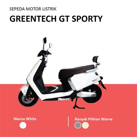 Jual Sepeda Motor Listrik GT Sporty GreenTech Electric Motorbike Garansi Battery Graphene72V32AH ...