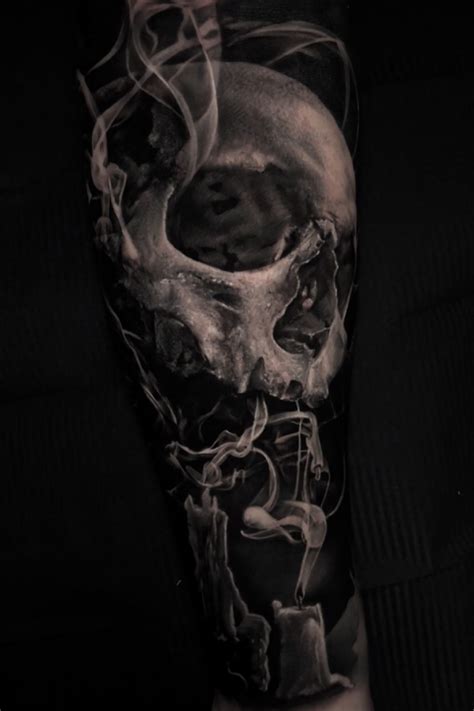 Smokey skull done a couple of month ago around 9h | By Thomas Carli ...