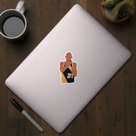 Reggie Miller Choke Sign - Reggie Miller - Sticker | TeePublic