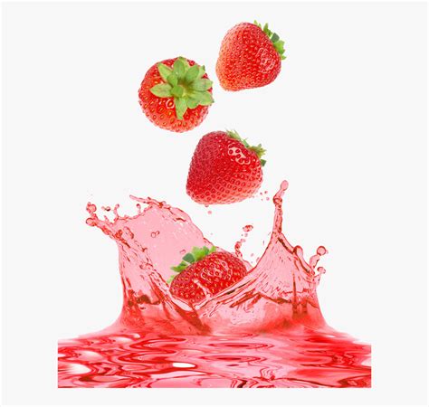 Strawberry Juice Splash Png , Free Transparent Clipart - ClipartKey