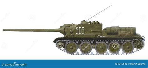 SU-100 Tank Destroyer Royalty Free Stock Photo - Image: 2312545