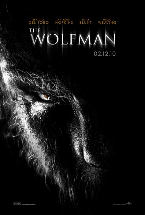 AICN Exclusive: WOLFMAN poster!!! It's very Film Noir