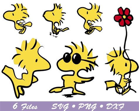 Woodstock Snoopy gelb Vogel fliegen fliegende Vogel Svg - Etsy.de