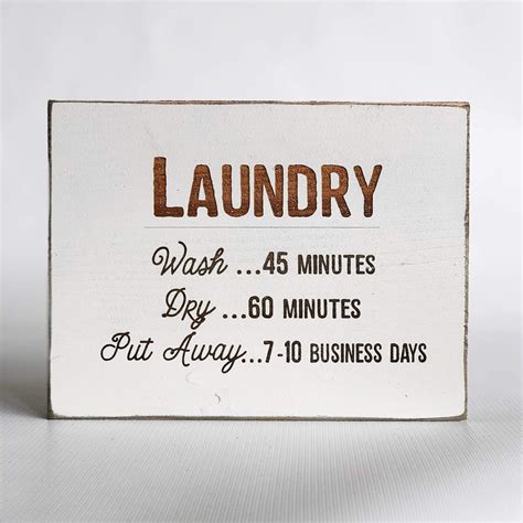 laundry room signs