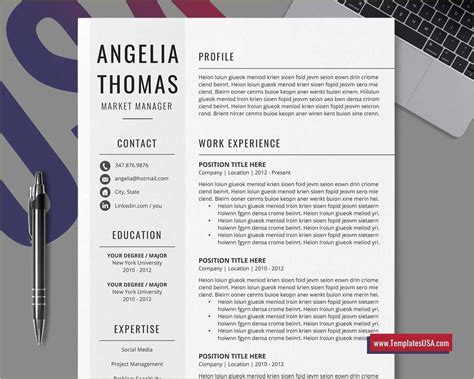 Free Printable Creative Resume Templates Microsoft Word - Resume Example Gallery