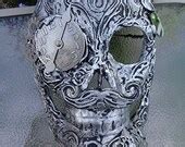 Items similar to Silver Steampunk Skull Mask Wall Hanging on Etsy