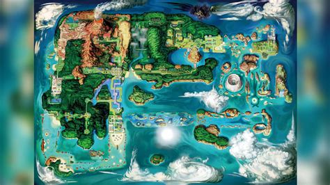 Pokémon regions from every game