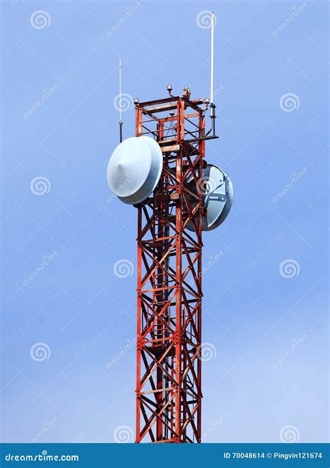 Tower - Radio Repeater Antenna Stock Photo - Image: 70048614