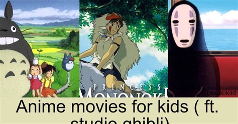 Anime movies for kids ( ft. studio ghibli) : r/anime