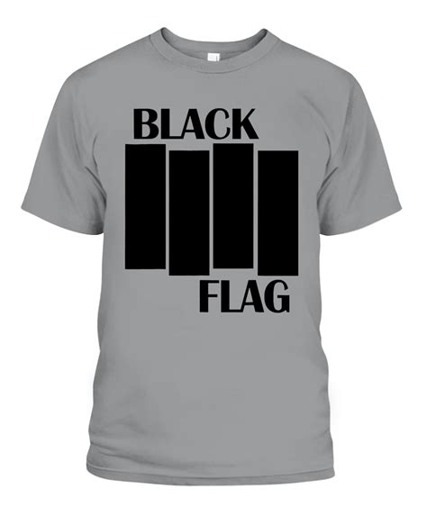 BLACK FLAG AMERICA ROCK BANDS MUSIC BLACK RETRO VINTAGE T-SHIRT - Ellie ...