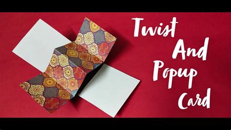 DIY Twist And Pop Up Card Tutorial | Easy to Make - YouTube