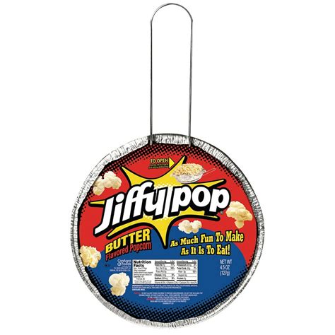 JIFFY POP Butter Flavored Popcorn, Stovetop Popping Pan, 4.5 oz. - Walmart.com - Walmart.com