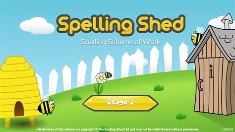 Spelling Shed - EdShed Resource // Spelling Shed - Stage 2 - Full Scheme