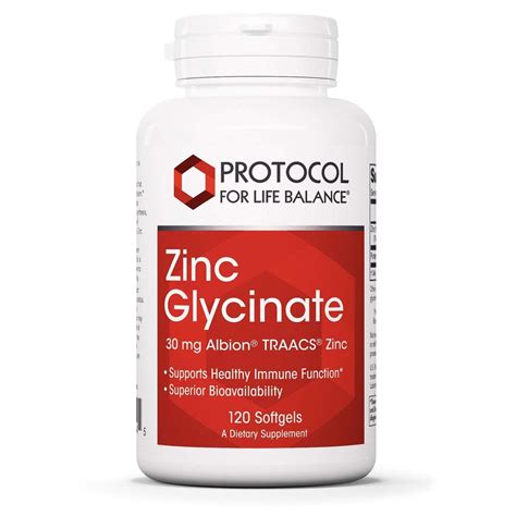 Zinc Glycinate (120 Softgels) – Myers Detox