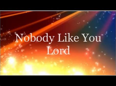 Nobody Like You Lord - Miranda Williams (Lyrics) Chords - Chordify