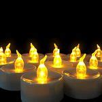 Eco Flameless Candles | Flameless Candles with 24 Yellow LED for Indoor ...