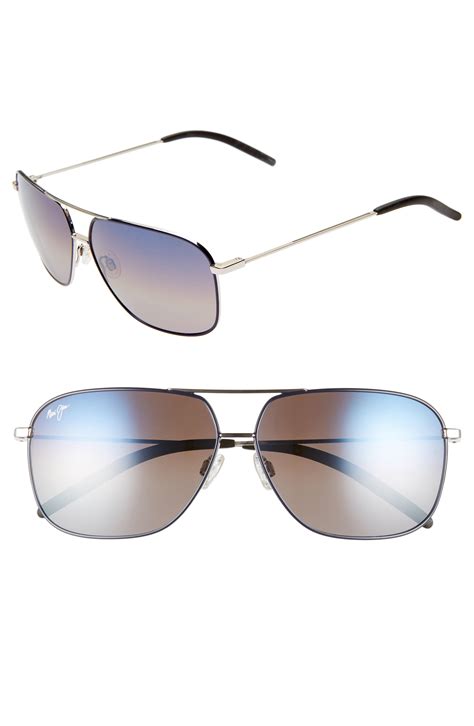 Lyst - Maui Jim Kami 62mm Polarizedplus2 Aviator Sunglasses in Blue for Men