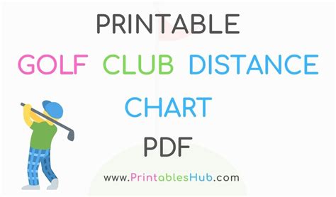 Golf Club Distance Chart Template