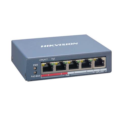 HIKVISION 4 Port Fast Ethernet Smart POE Switch DS-3E1105P-EI