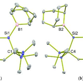 Molecular structures determined by single-crystal XRD analysis (atomic ...