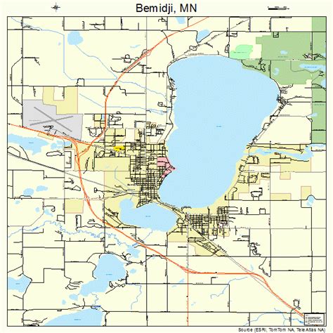 Bemidji Minnesota Street Map 2705068