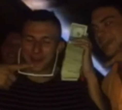 WATCH: Johnny Manziel pretends giant stack of cash is cell phone ...