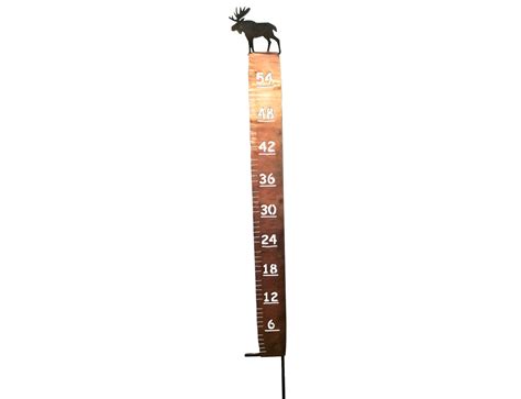 Moose Snow Gauge - Sunriver Metal Works creates custom snow gauges