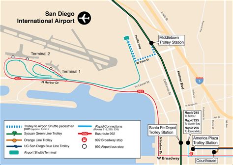 Discovering The San Diego Airport Terminal Map - 2023 Calendar Printable