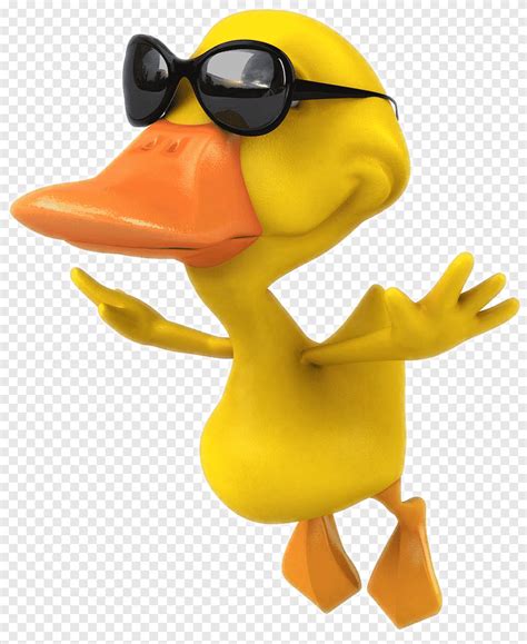 Duck With Sunglasses Clipart Png