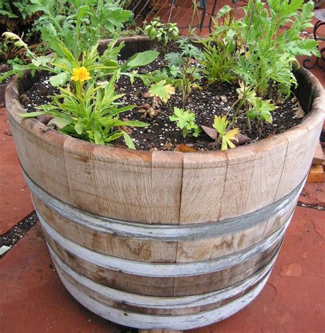 Half Wine Barrel Planter: Gardenista