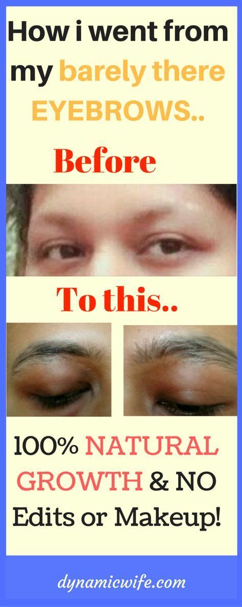 What Jamaican Black Castor Oil (JBCO) did to my Eyebrows! Before/After ...