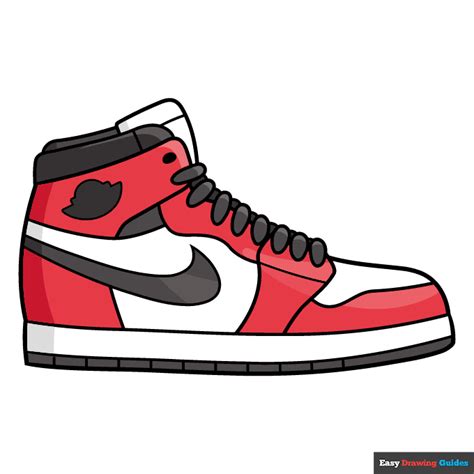 How to Draw a Jordan Shoe - Really Easy Drawing Tutorial