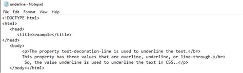 How to underline text in html | DevsDay.ru