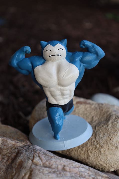 5 Buff Snorlax Figure, Hand Painted Statue - Etsy