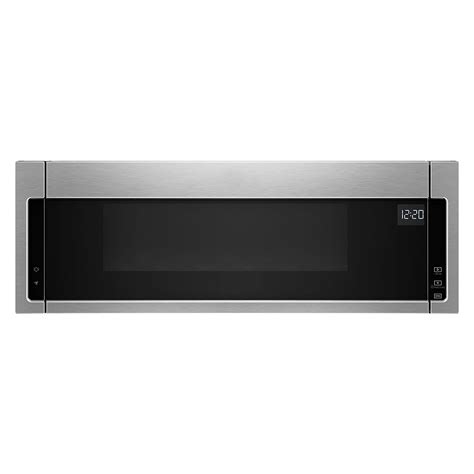 Whirlpool 1.1 cu. ft. Low Profile Over the Range Microwave in Stainless Steel | The Home Depot ...