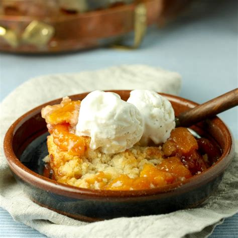 Peach cobbler is an old-fashioned, summer time dessert