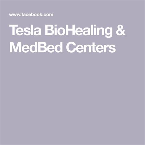 Tesla BioHealing & MedBed Centers | Tesla, Medical technology, Center