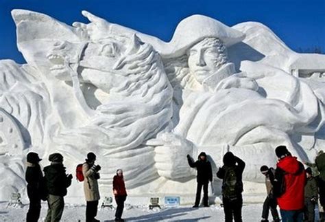 Snow sculpture in Japan | Snow sculptures, Snow art, Ice art